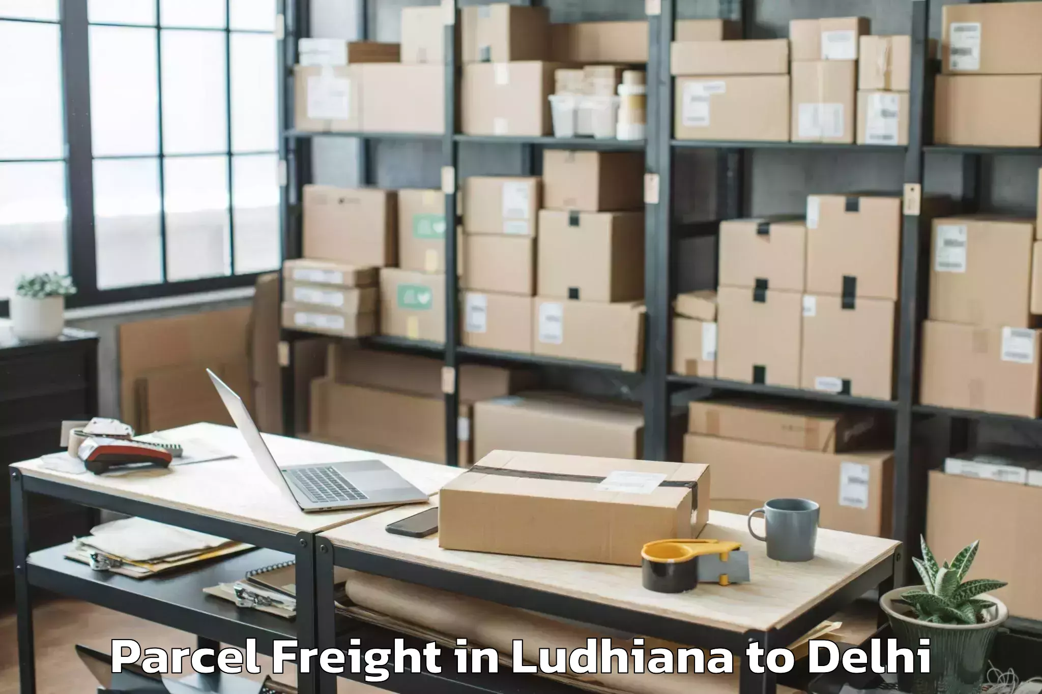 Easy Ludhiana to Bawana Parcel Freight Booking